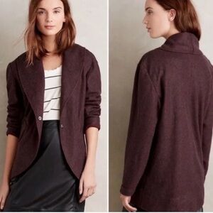 Anthropologie | Lilka Cocoon Fleece Sweater Jacket
Blazer Size Small
